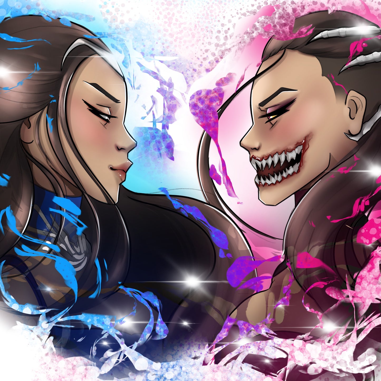 Kitana and Mileena