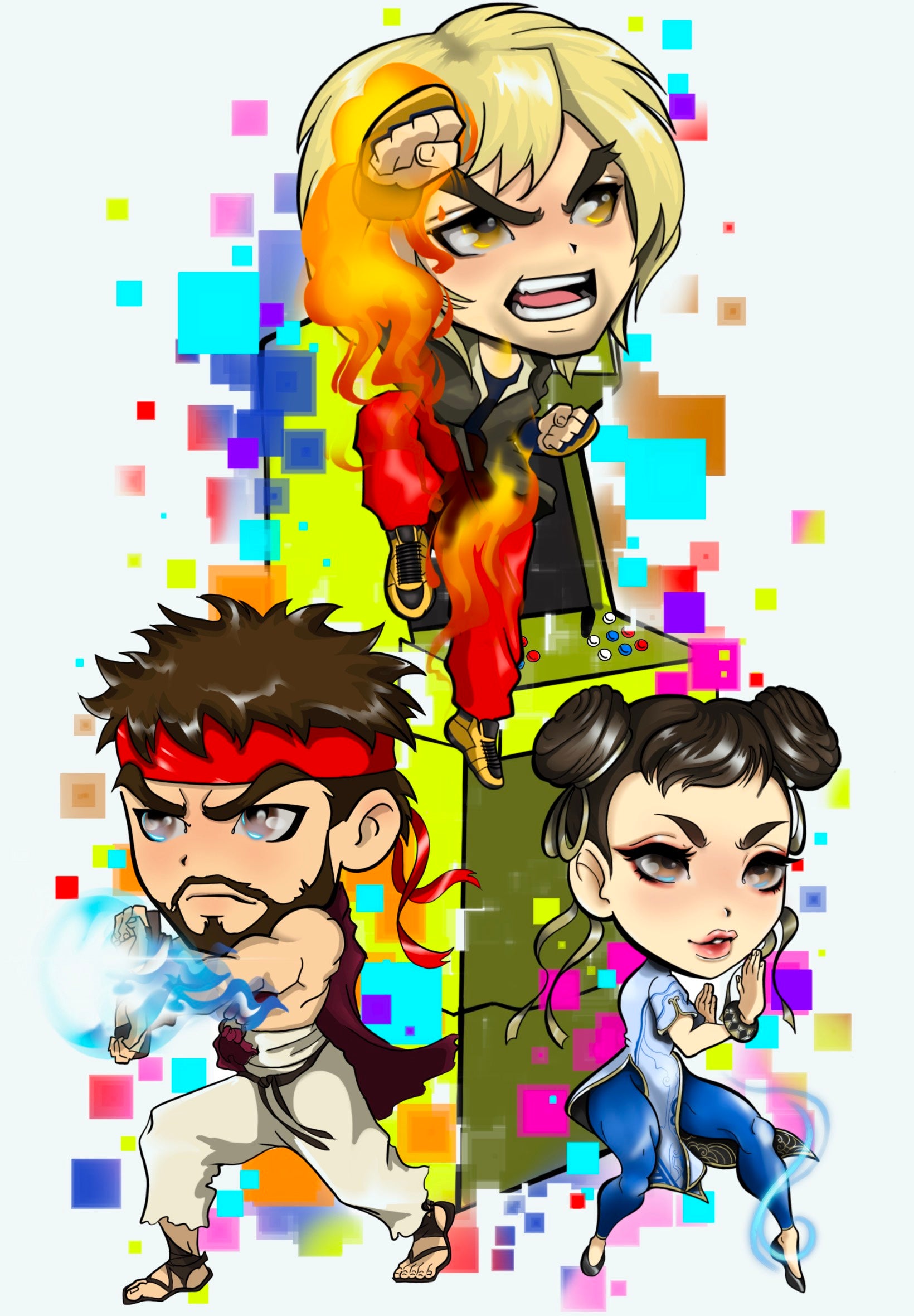 Ryu, Ken & Chun Li – Vivids